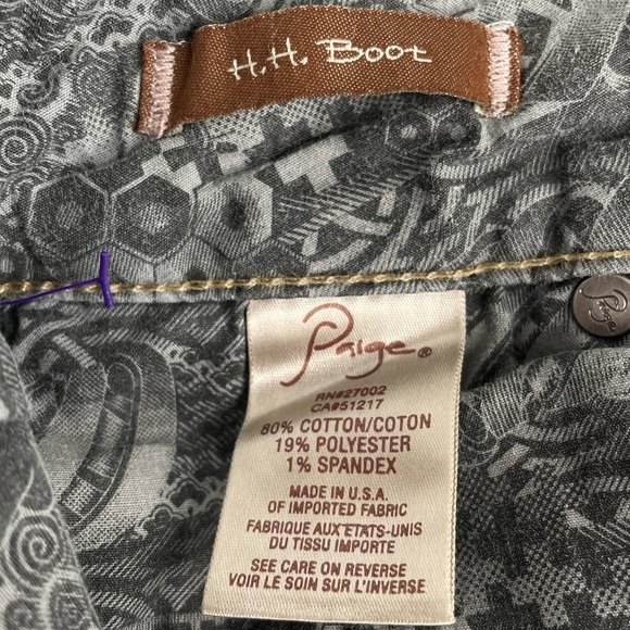 Paige H.H. Boot Cut Jeans Blue Size Petite 26 - Picture 6 of 8